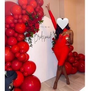 Beautiful Red Bandage Dress